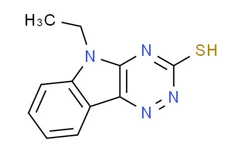 CAS No. 36047-55-9, 5-ethyl-5H-[1,2,4]triazino[5,6-b]indole-3-thiol