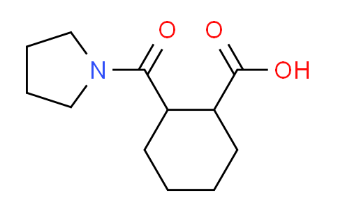 CAS No. 414872-66-5, 2-(pyrrolidin-1-ylcarbonyl)cyclohexanecarboxylic acid