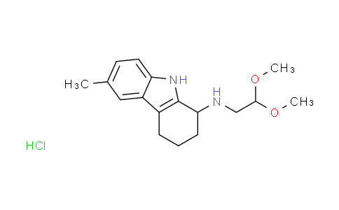 CAS No. 121594-09-0, N-(2,2-dimethoxyethyl)-6-methyl-2,3,4,9-tetrahydro-1H-carbazol-1-amine hydrochloride