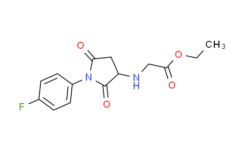CAS No. 340703-52-8, ethyl N-[1-(4-fluorophenyl)-2,5-dioxopyrrolidin-3-yl]glycinate
