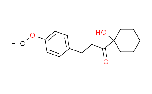 CAS No. 312318-69-7, 1-(1-hydroxycyclohexyl)-3-(4-methoxyphenyl)propan-1-one