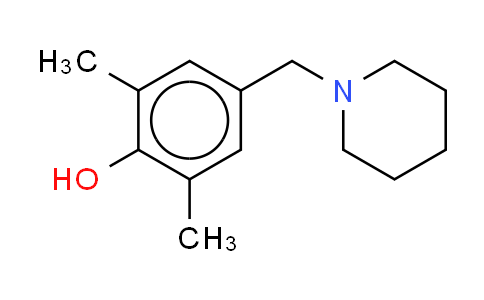 CAS No. 42900-97-0, 2,6-dimethyl-4-(1-piperidinylmethyl)phenol