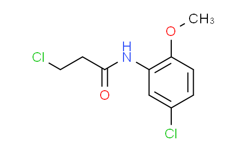 CAS No. 346726-62-3, 3-chloro-N-(5-chloro-2-methoxyphenyl)propanamide