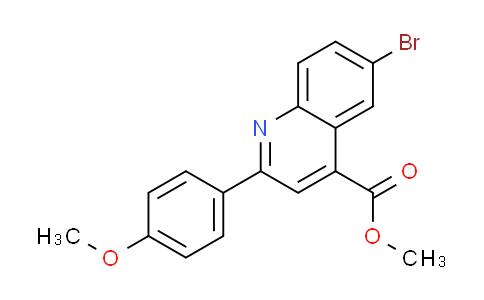 CAS No. 355432-91-6, methyl 6-bromo-2-(4-methoxyphenyl)quinoline-4-carboxylate