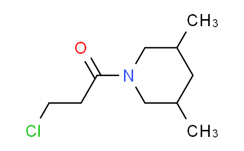 CAS No. 349097-99-0, 1-(3-chloropropanoyl)-3,5-dimethylpiperidine