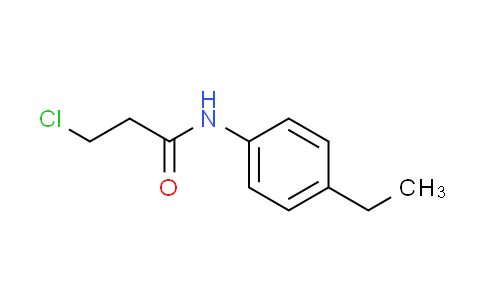 CAS No. 20330-92-1, 3-chloro-N-(4-ethylphenyl)propanamide