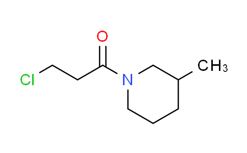 CAS No. 349097-98-9, 1-(3-chloropropanoyl)-3-methylpiperidine