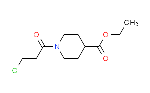 CAS No. 349404-53-1, ethyl 1-(3-chloropropanoyl)-4-piperidinecarboxylate