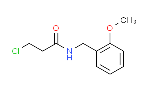 CAS No. 105909-52-2, 3-chloro-N-(2-methoxybenzyl)propanamide