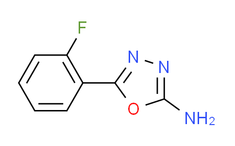 CAS No. 312272-59-6, 5-(2-fluorophenyl)-1,3,4-oxadiazol-2-amine