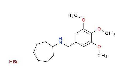 CAS No. 1609401-17-3, N-(3,4,5-trimethoxybenzyl)cycloheptanamine hydrobromide