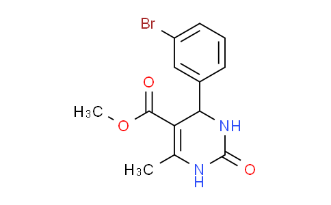 CAS No. 299404-81-2, methyl 4-(3-bromophenyl)-6-methyl-2-oxo-1,2,3,4-tetrahydropyrimidine-5-carboxylate