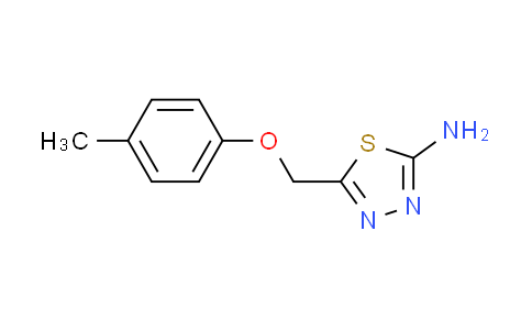 CAS No. 84138-77-2, 5-[(4-methylphenoxy)methyl]-1,3,4-thiadiazol-2-amine