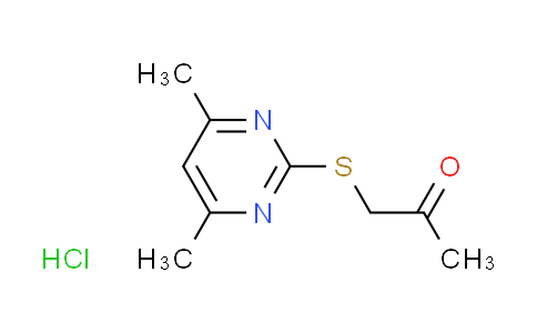 CAS No. 348138-15-8, 1-[(4,6-dimethyl-2-pyrimidinyl)thio]acetone hydrochloride