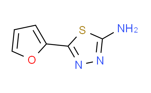 CAS No. 4447-45-4, 5-(2-furyl)-1,3,4-thiadiazol-2-amine