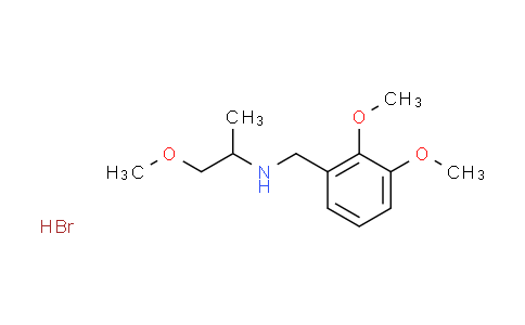 CAS No. 1609400-23-8, N-(2,3-dimethoxybenzyl)-1-methoxy-2-propanamine hydrobromide