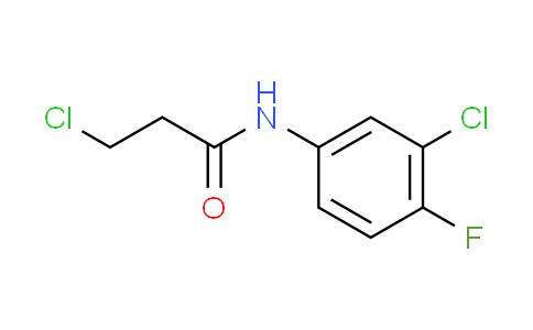 CAS No. 131605-66-8, 3-chloro-N-(3-chloro-4-fluorophenyl)propanamide