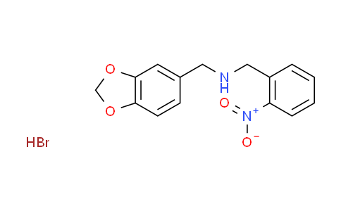 CAS No. 1989824-37-4, (1,3-benzodioxol-5-ylmethyl)(2-nitrobenzyl)amine hydrobromide