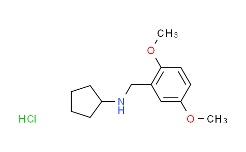 CAS No. 1185075-77-7, N-(2,5-dimethoxybenzyl)cyclopentanamine hydrochloride