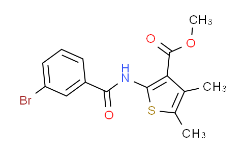 CAS No. 353781-69-8, methyl 2-[(3-bromobenzoyl)amino]-4,5-dimethylthiophene-3-carboxylate