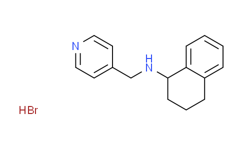 CAS No. 1208869-71-9, N-(4-pyridinylmethyl)-1,2,3,4-tetrahydro-1-naphthalenamine hydrobromide
