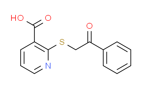 CAS No. 142221-23-6, 2-[(2-oxo-2-phenylethyl)thio]nicotinic acid