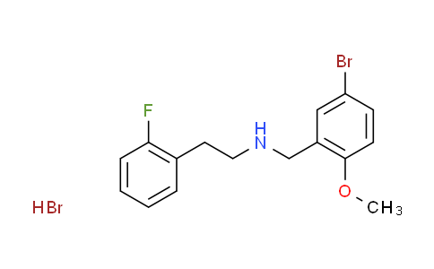 CAS No. 1609407-23-9, N-(5-bromo-2-methoxybenzyl)-2-(2-fluorophenyl)ethanamine hydrobromide