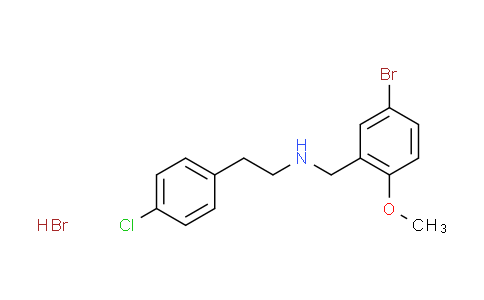 CAS No. 1609407-09-1, N-(5-bromo-2-methoxybenzyl)-2-(4-chlorophenyl)ethanamine hydrobromide