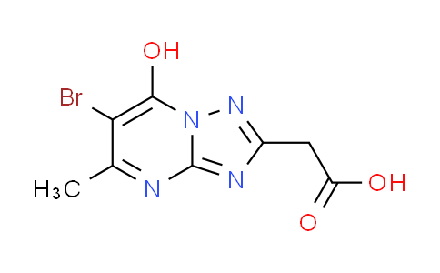 CAS No. 709635-25-6, (6-bromo-7-hydroxy-5-methyl[1,2,4]triazolo[1,5-a]pyrimidin-2-yl)acetic acid