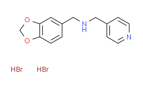 CAS No. 1609407-16-0, (1,3-benzodioxol-5-ylmethyl)(4-pyridinylmethyl)amine dihydrobromide