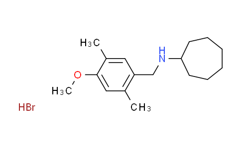 CAS No. 1609407-21-7, N-(4-methoxy-2,5-dimethylbenzyl)cycloheptanamine hydrobromide