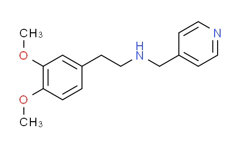 CAS No. 331970-88-8, 2-(3,4-dimethoxyphenyl)-N-(pyridin-4-ylmethyl)ethanamine