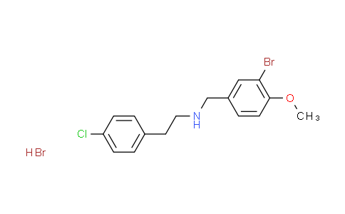 CAS No. 1609403-93-1, N-(3-bromo-4-methoxybenzyl)-2-(4-chlorophenyl)ethanamine hydrobromide