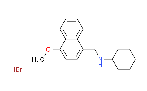 CAS No. 1609403-98-6, N-[(4-methoxy-1-naphthyl)methyl]cyclohexanamine hydrobromide