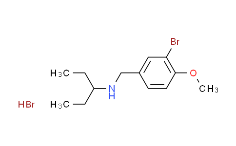 CAS No. 1609407-30-8, N-(3-bromo-4-methoxybenzyl)-3-pentanamine hydrobromide
