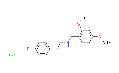 CAS No. 1609407-33-1, N-(2,4-dimethoxybenzyl)-2-(4-fluorophenyl)ethanamine hydrochloride