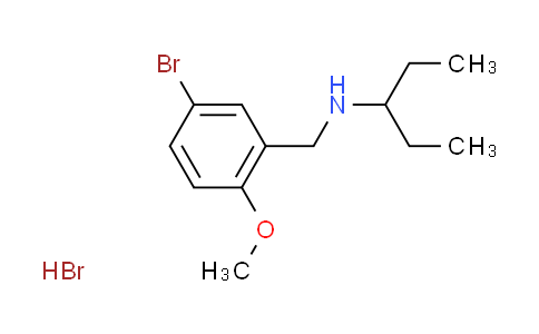 CAS No. 1609404-11-6, N-(5-bromo-2-methoxybenzyl)-3-pentanamine hydrobromide