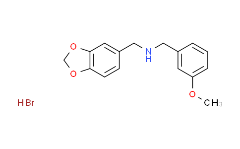 CAS No. 1609401-40-2, (1,3-benzodioxol-5-ylmethyl)(3-methoxybenzyl)amine hydrobromide