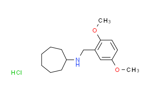 CAS No. 1609395-54-1, N-(2,5-dimethoxybenzyl)cycloheptanamine hydrochloride
