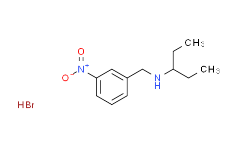 CAS No. 1609396-58-8, N-(3-nitrobenzyl)-3-pentanamine hydrobromide