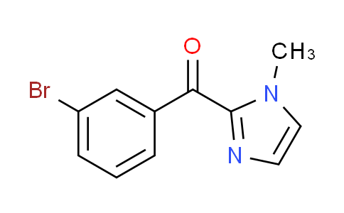 CAS No. 300849-76-7, (3-bromophenyl)(1-methyl-1H-imidazol-2-yl)methanone