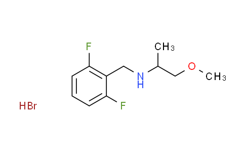 CAS No. 1609407-62-6, N-(2,6-difluorobenzyl)-1-methoxy-2-propanamine hydrobromide