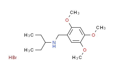 CAS No. 1609402-77-8, N-(2,4,5-trimethoxybenzyl)-3-pentanamine hydrobromide