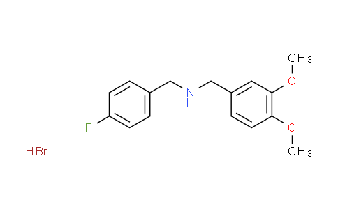 CAS No. 300347-28-8, (3,4-dimethoxybenzyl)(4-fluorobenzyl)amine hydrobromide