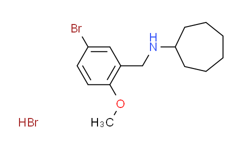 CAS No. 1609395-64-3, N-(5-bromo-2-methoxybenzyl)cycloheptanamine hydrobromide