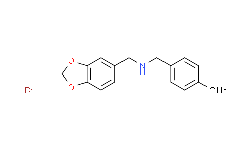 CAS No. 1609407-39-7, (1,3-benzodioxol-5-ylmethyl)(4-methylbenzyl)amine hydrobromide