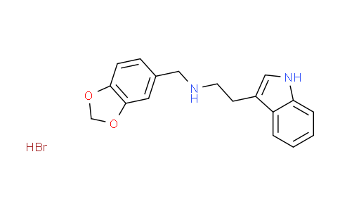 CAS No. 1052524-68-1, N-(1,3-benzodioxol-5-ylmethyl)-2-(1H-indol-3-yl)ethanamine hydrobromide