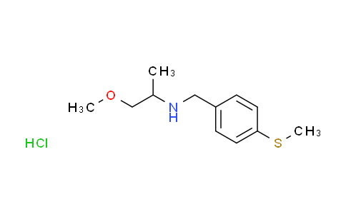 CAS No. 1185293-64-4, (2-methoxy-1-methylethyl)[4-(methylthio)benzyl]amine hydrochloride