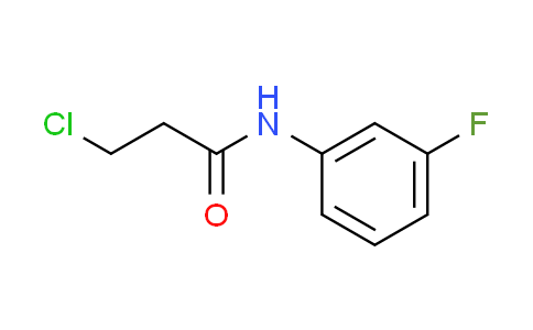 CAS No. 100638-26-4, 3-chloro-N-(3-fluorophenyl)propanamide
