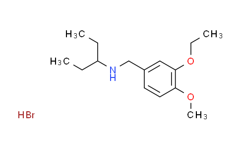 CAS No. 1609404-26-3, N-(3-ethoxy-4-methoxybenzyl)-3-pentanamine hydrobromide